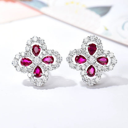 [Loran]LOOP EARRINGS FULL MOTIF DIAMOND 16MM