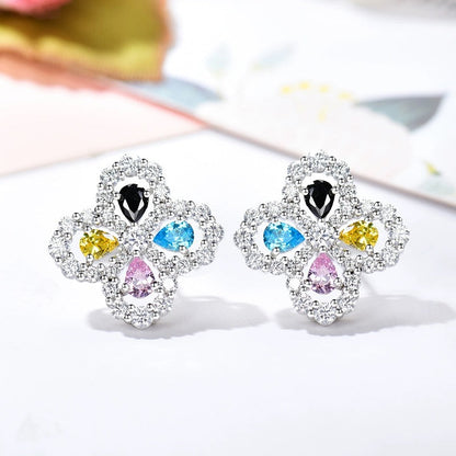 [Loran]LOOP EARRINGS FULL MOTIF DIAMOND 16MM