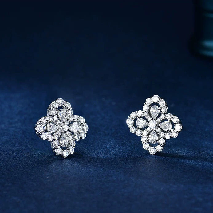 [Loran]LOOP EARRINGS FULL MOTIF DIAMOND 16MM