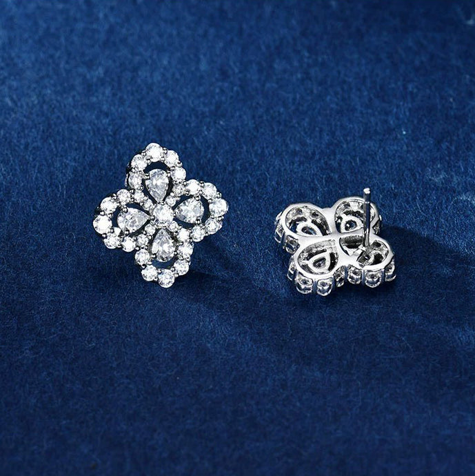 [Loran]LOOP EARRINGS FULL MOTIF DIAMOND 16MM