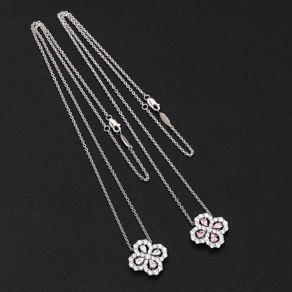 [Loran]LOOP NECKLACE FULL MOTIF DIAMOND 16MM MULTIPLE COLORS
