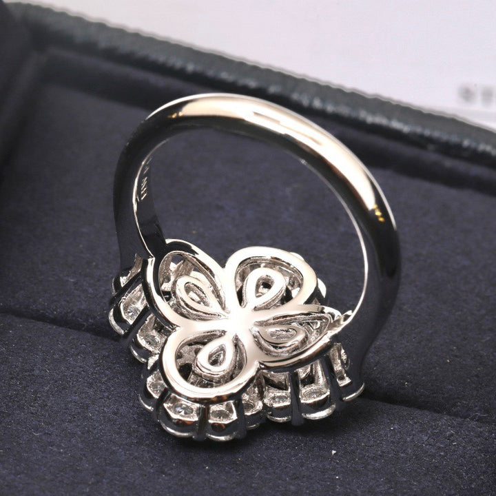 [Loran]LOOP RING FULL MOTIF DIAMOND 16MM SILVE