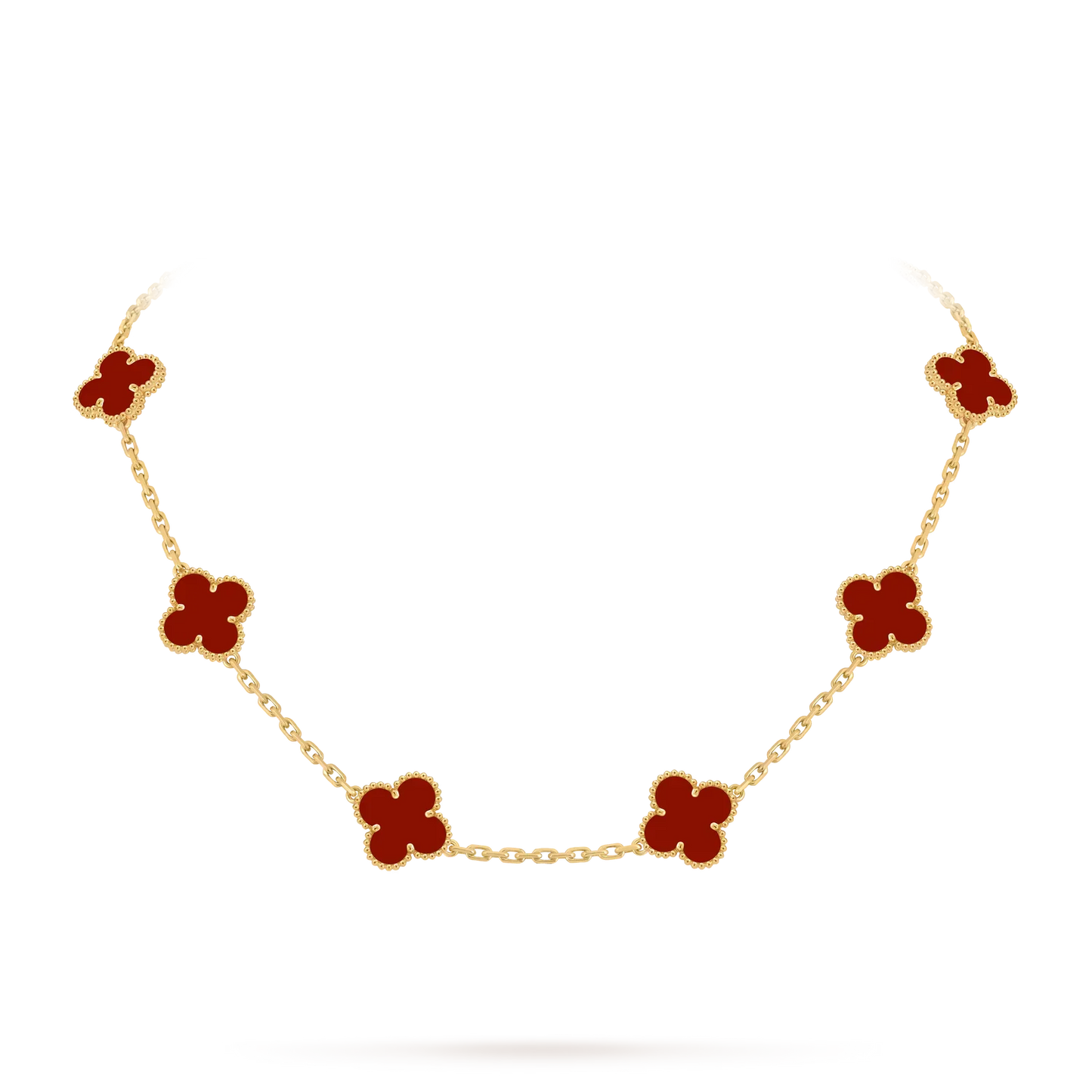 [Loran]CLASSIC LUCKY 10-MOTIF CLOVER NECKLACE GOLD COLLECTION