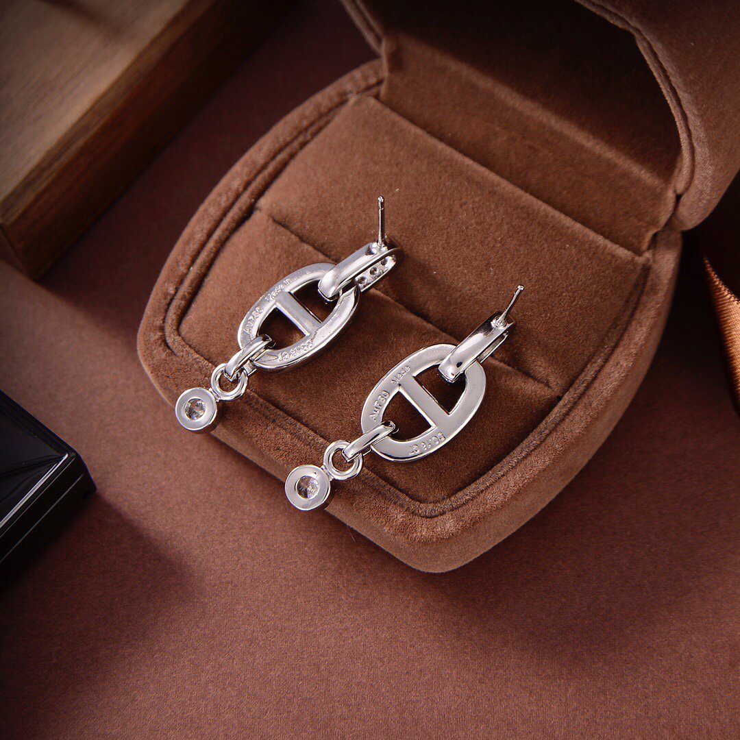 [Loran]HM CHAINE DIAMOND EARRINGS