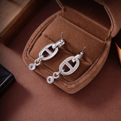 [Loran]HM CHAINE DIAMOND EARRINGS