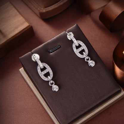 [Loran]HM CHAINE DIAMOND EARRINGS