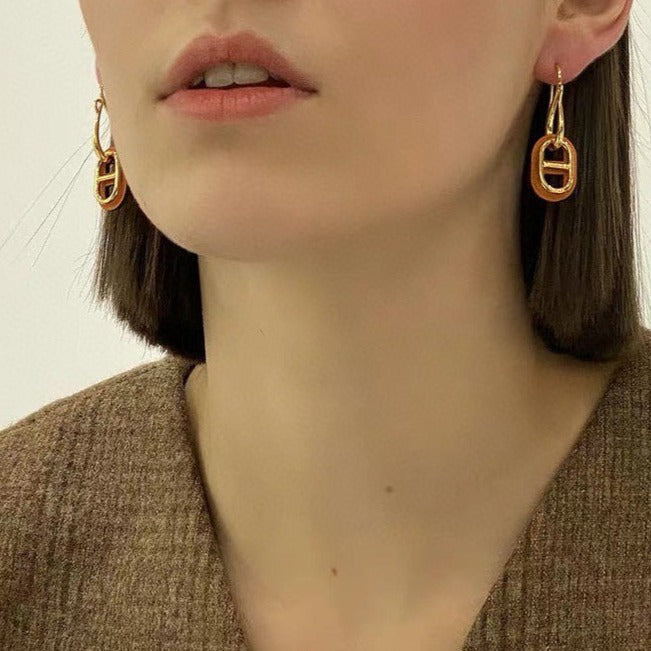 [Loran]HM O'MAILLON GOLD EARRINGS