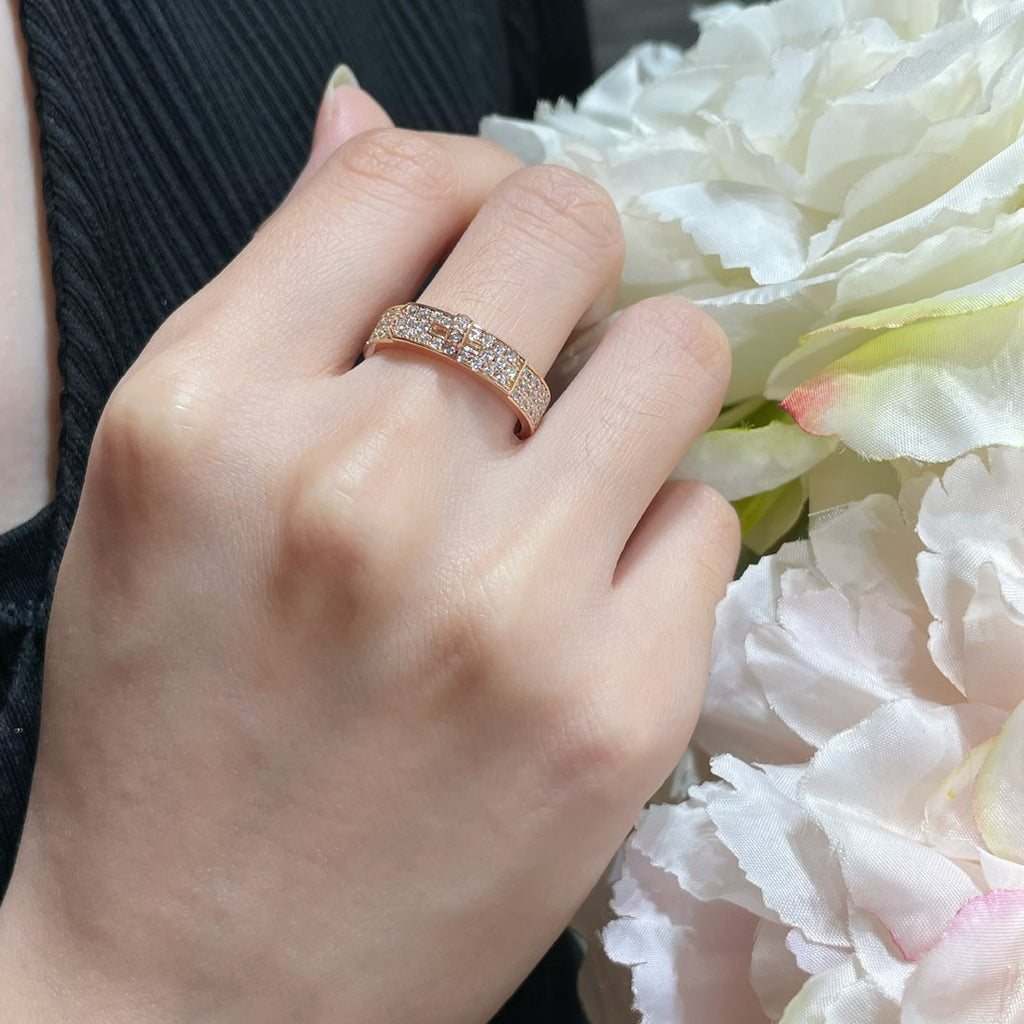 [Loran]KELLY ROSE GOLD DIAMOND RING