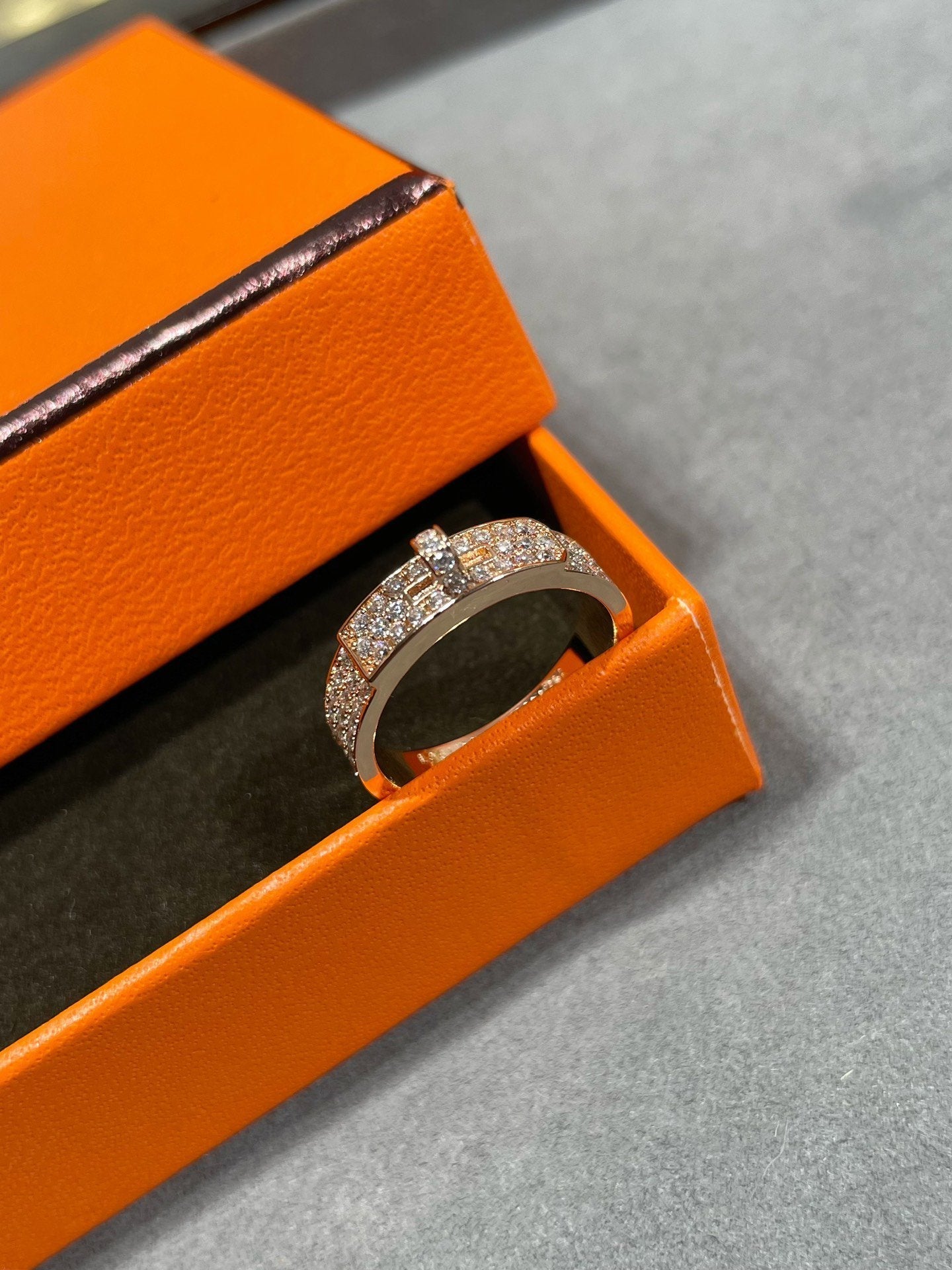 [Loran]KELLY ROSE GOLD DIAMOND RING