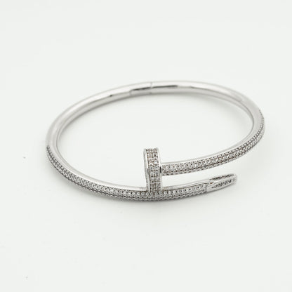 [Loran]JUSTE UN CLOU 3.5MM FULL PAVÉ NAIL BANGLE