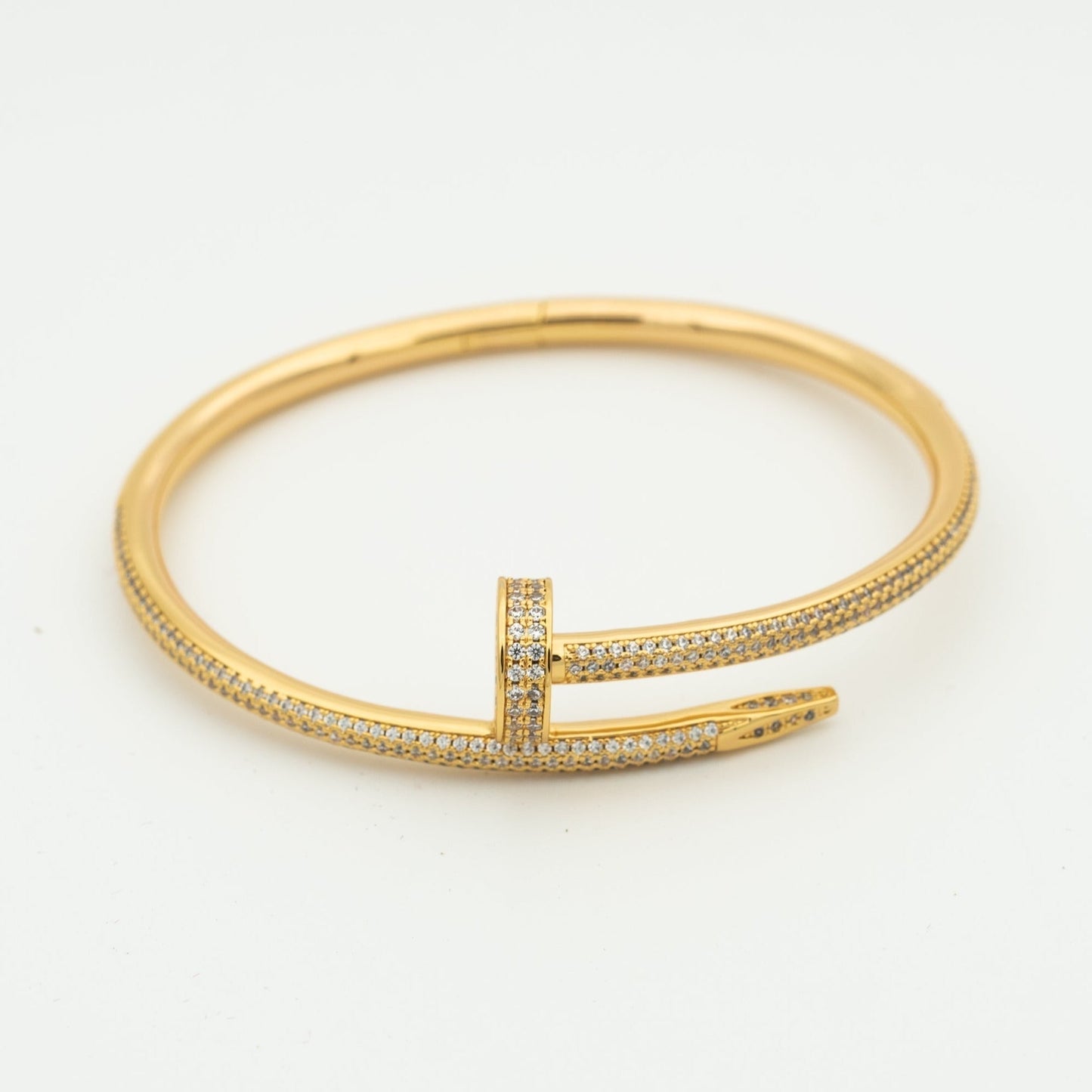[Loran]JUSTE UN CLOU 3.5MM FULL PAVÉ NAIL BANGLE