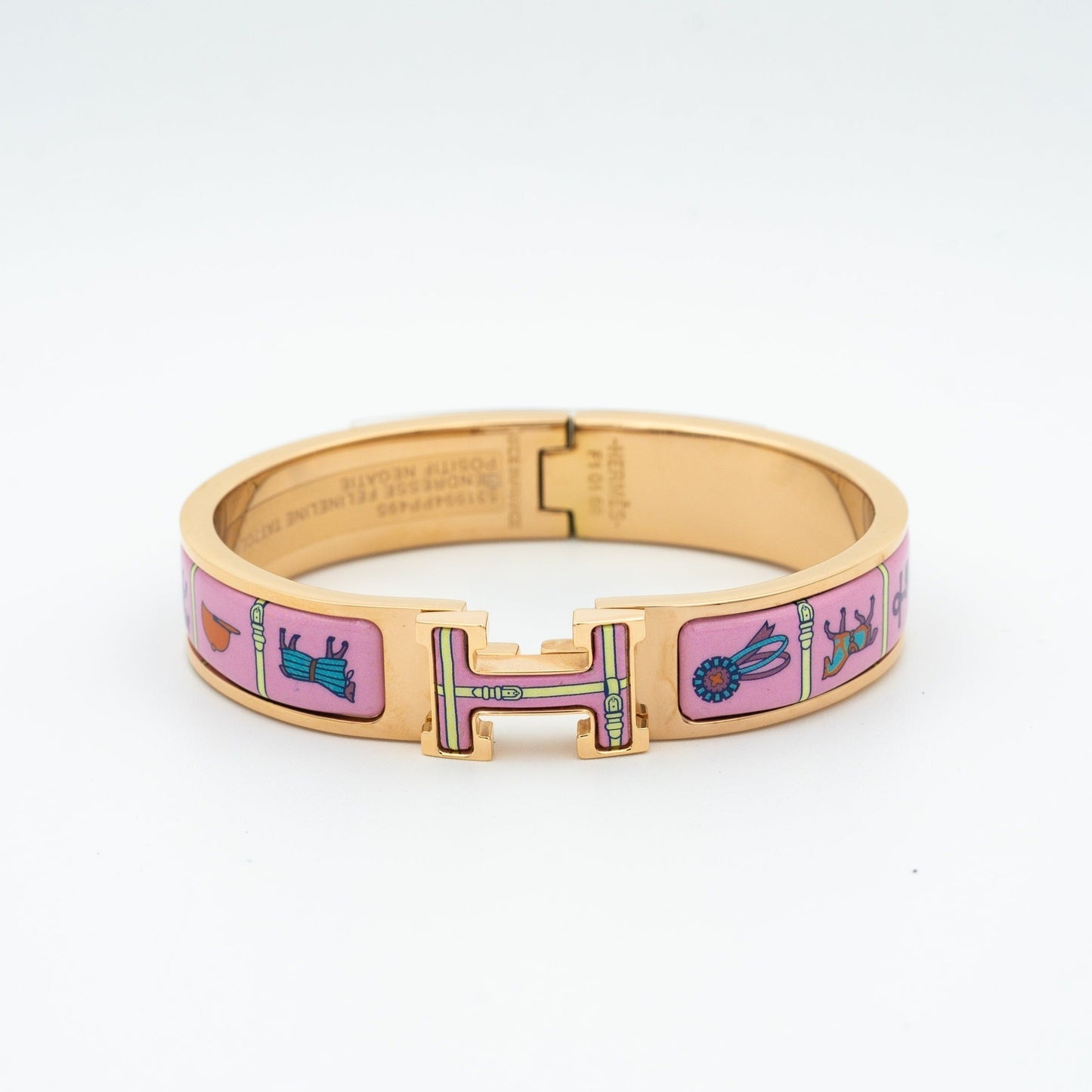 [Loran]H ROSE GOLD BRACELET PINK CERAMIC