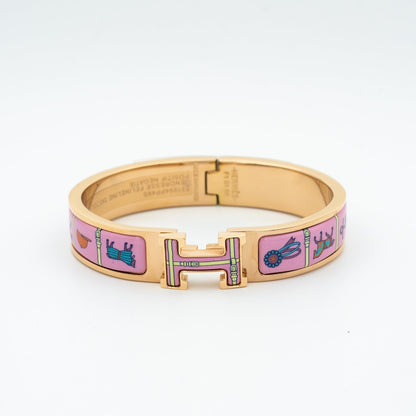 [Loran]H ROSE GOLD BRACELET PINK CERAMIC