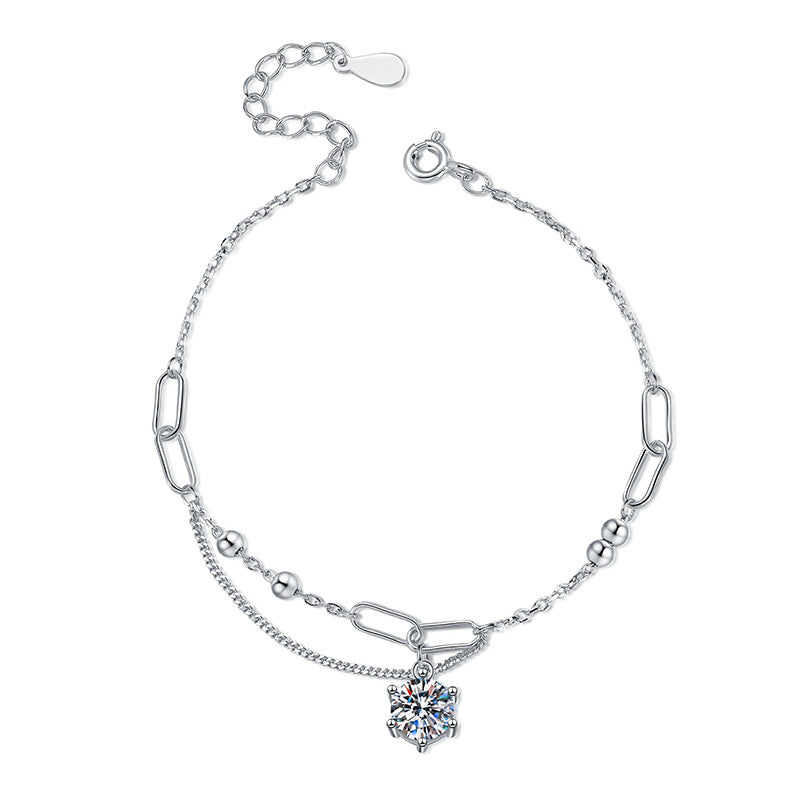 [Loran]CLASSIC SOLITAIRE MOISSANITE BRACELET