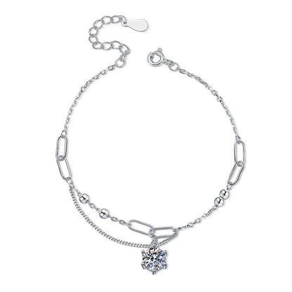 [Loran]CLASSIC SOLITAIRE MOISSANITE BRACELET