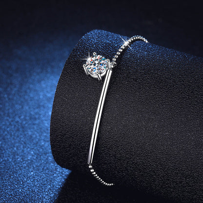 [Loran]ELEGANT HALF-MOON CURVE MOISSANITE BRACELET