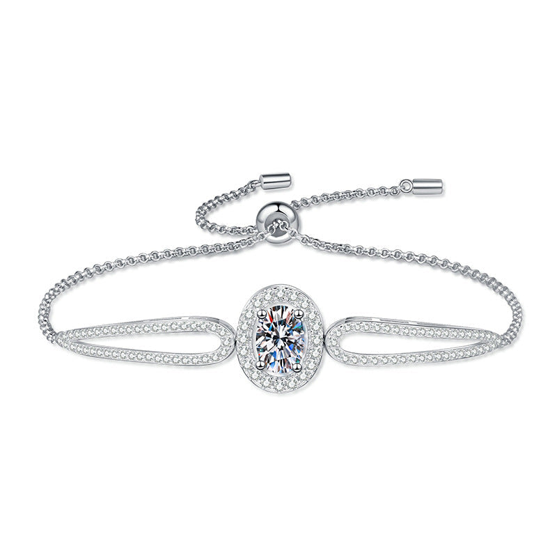 [Loran]"PIGEON'S EGG" TEARDROP MOISSANITE BRACELET