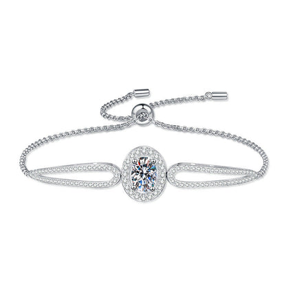 [Loran]"PIGEON'S EGG" TEARDROP MOISSANITE BRACELET