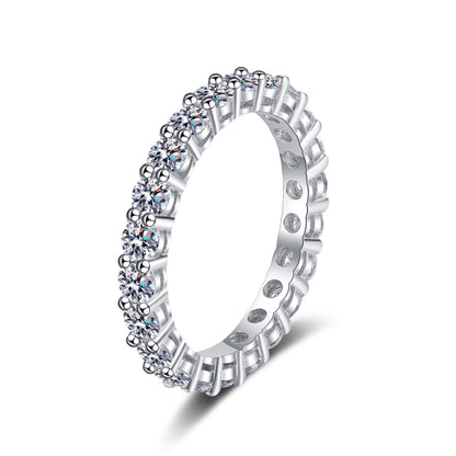 [Loran]LUXURIOUS 2.2 CARAT FULL ETERNITY MOISSANITE RING