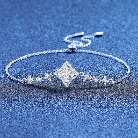 [Loran]MARQUISE-CLOVER MOISSANITE BRACELET