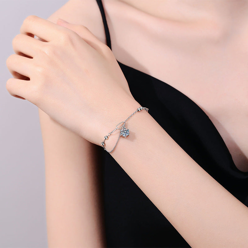 [Loran]CLASSIC SOLITAIRE MOISSANITE BRACELET