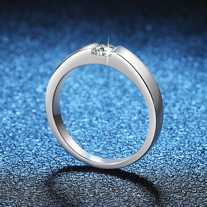 [Loran]SLEEK MINIMALIST COUPLE'S MOISSANITE RING