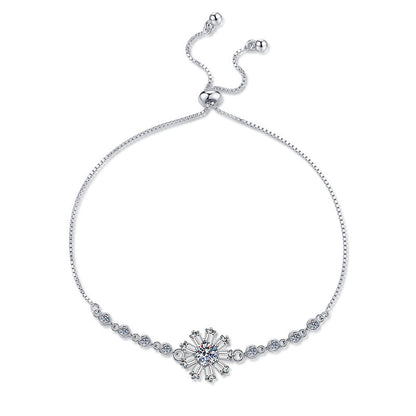 [Loran]RADIANT ICY CRYSTAL SUNFLOWER MOISSANITE BRACELET