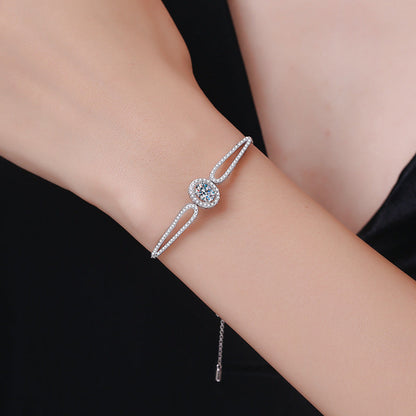 [Loran]"PIGEON'S EGG" TEARDROP MOISSANITE BRACELET
