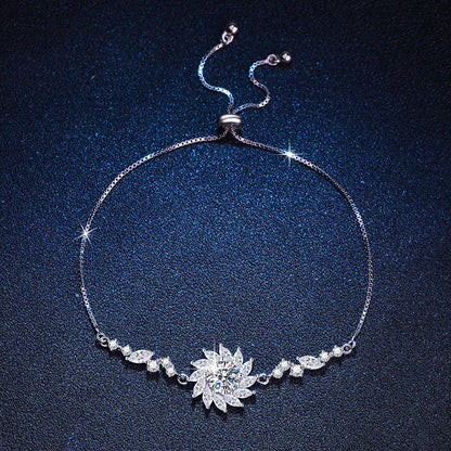 [Loran]RADIANT SUNFLOWER MOISSANITE BRACELET