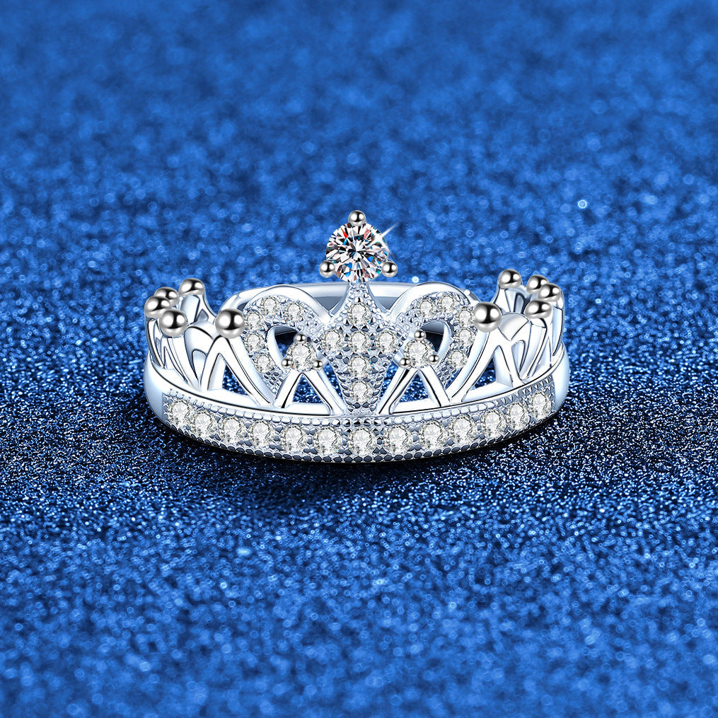 [Loran]DREAMY CROWN MOISSANITE RING - 1.2CT ELEGANT PRINCESS STYLE