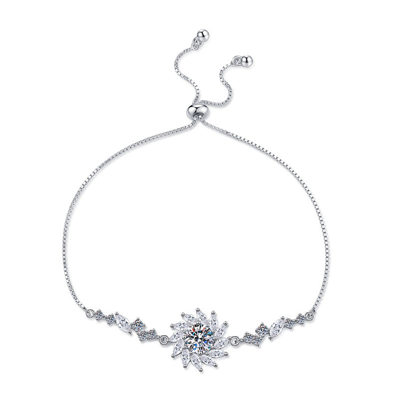 [Loran]RADIANT SUNFLOWER MOISSANITE BRACELET