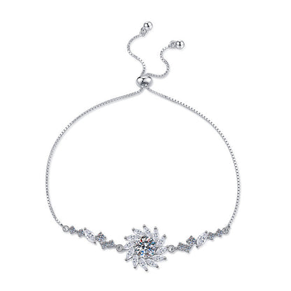 [Loran]RADIANT SUNFLOWER MOISSANITE BRACELET