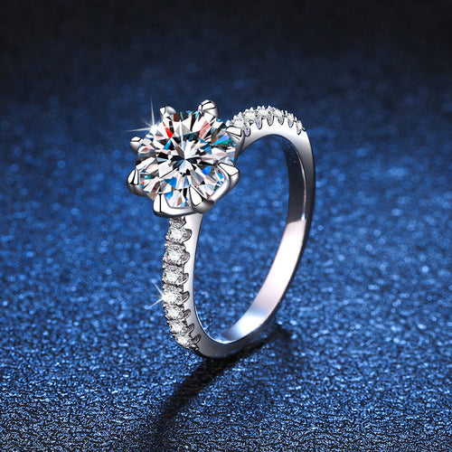 [Loran]BOLD TIGER CLAW MOISSANITE ENGAGEMENT RING