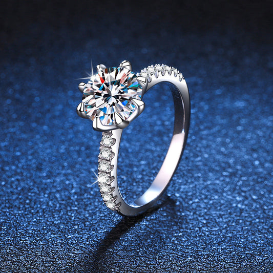[Loran]BOLD TIGER CLAW MOISSANITE ENGAGEMENT RING