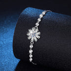 [Loran]RADIANT ICY CRYSTAL SUNFLOWER MOISSANITE BRACELET