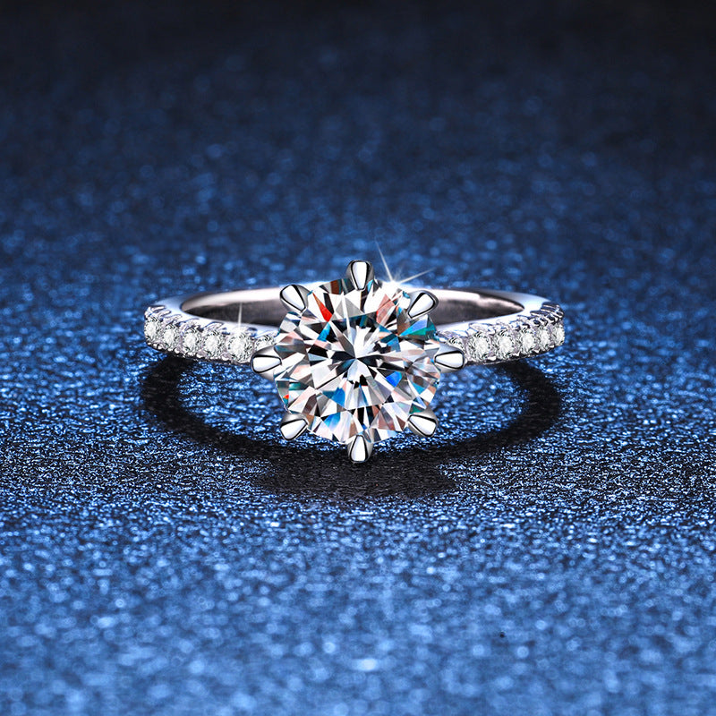 [Loran]BOLD TIGER CLAW MOISSANITE ENGAGEMENT RING