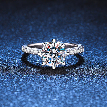 [Loran]BOLD TIGER CLAW MOISSANITE ENGAGEMENT RING