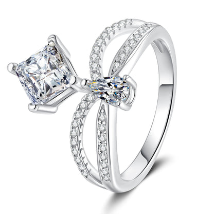 [Loran]ELEGANT DOUBLE-TWISTED MOISSANITE RING