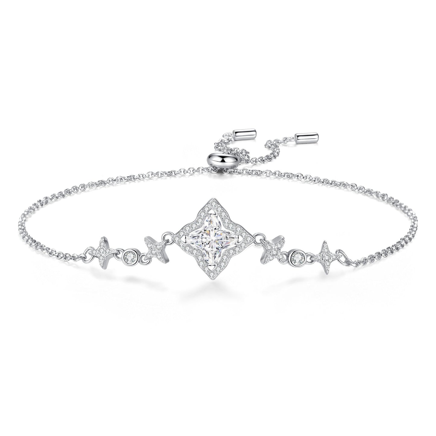 [Loran]MARQUISE-CLOVER MOISSANITE BRACELET