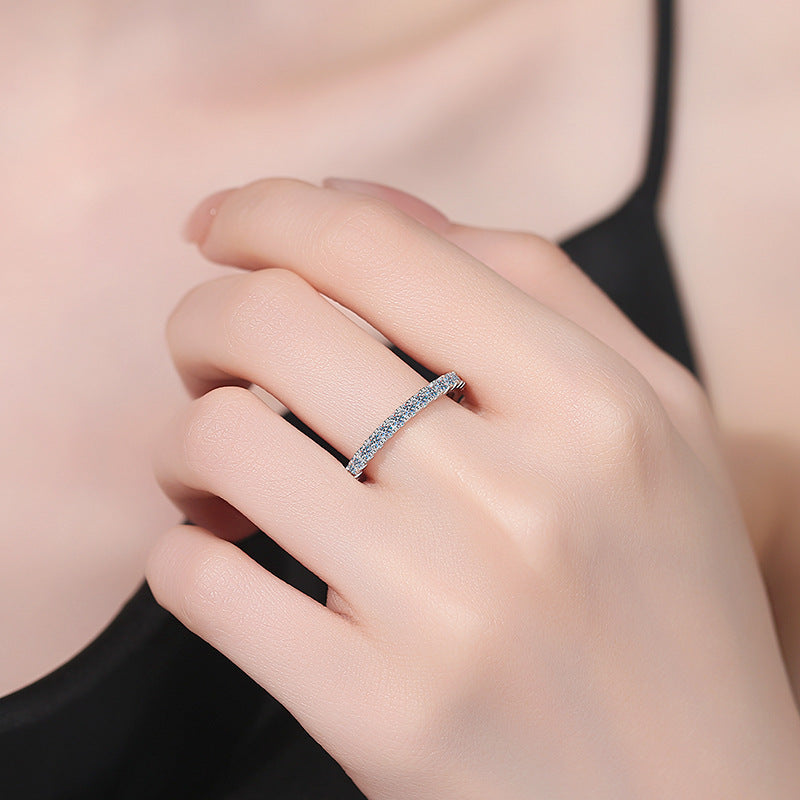 [Loran]DAINTY 0.87CT FULL ETERNITY MOISSANITE RING
