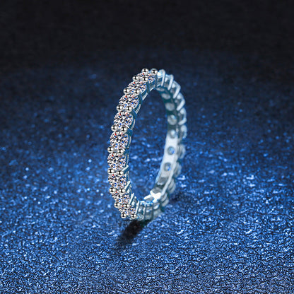 [Loran]LUXURIOUS 2.2 CARAT FULL ETERNITY MOISSANITE RING