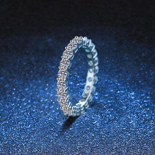 [Loran]LUXURIOUS 2.2 CARAT FULL ETERNITY MOISSANITE RING