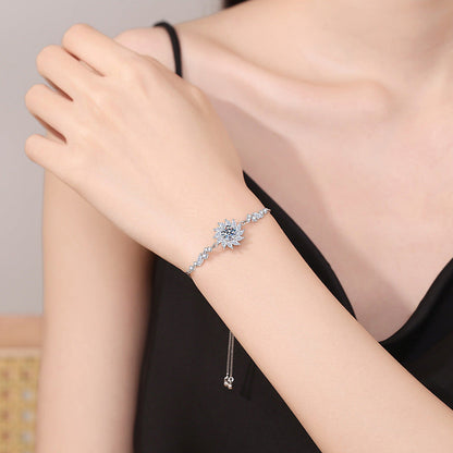[Loran]RADIANT SUNFLOWER MOISSANITE BRACELET