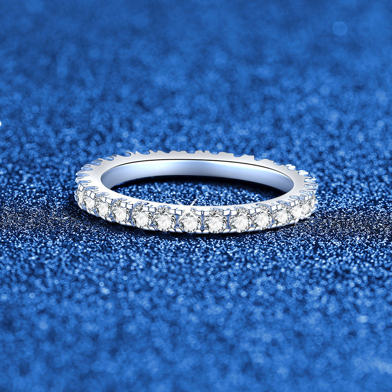 [Loran]DAINTY 0.87CT FULL ETERNITY MOISSANITE RING