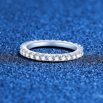 [Loran]DAINTY 0.87CT FULL ETERNITY MOISSANITE RING