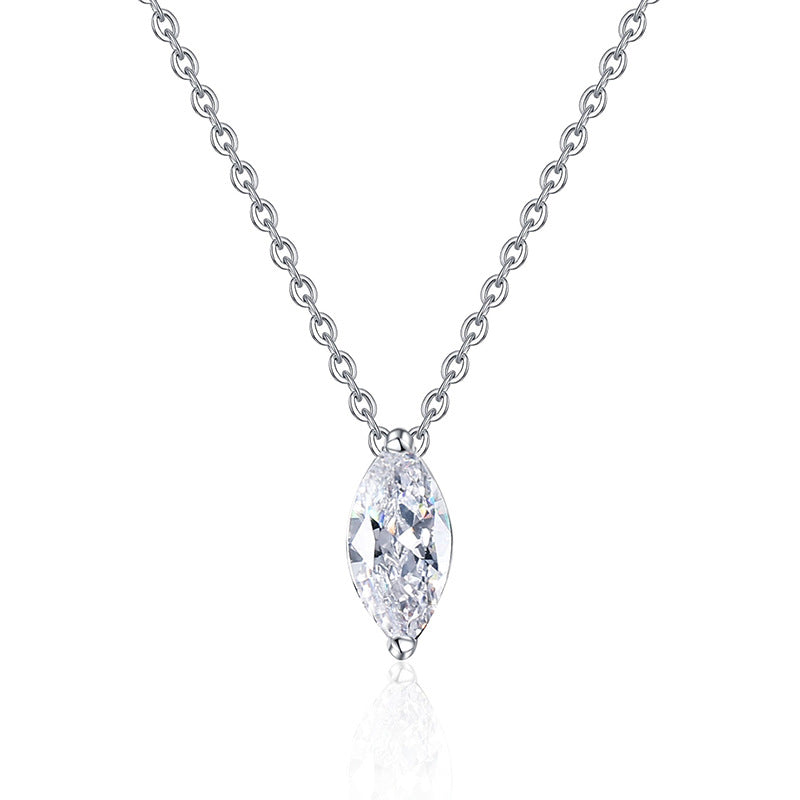 [Loran]SOPHISTICATED MARQUISE-CUT MOISSANITE PENDANT NECKLACE