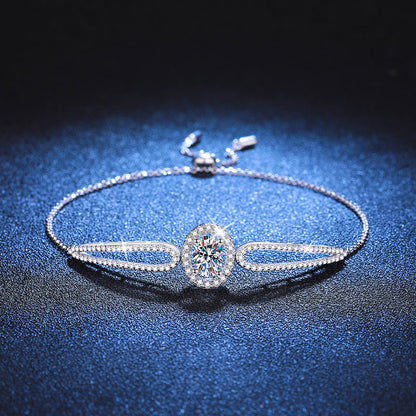 [Loran]"PIGEON'S EGG" TEARDROP MOISSANITE BRACELET