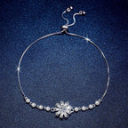 [Loran]RADIANT ICY CRYSTAL SUNFLOWER MOISSANITE BRACELET
