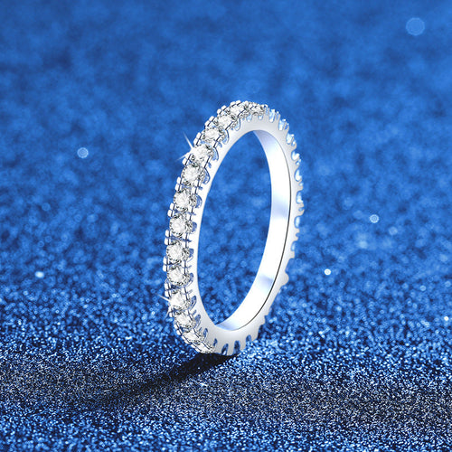[Loran]DAINTY 0.87CT FULL ETERNITY MOISSANITE RING