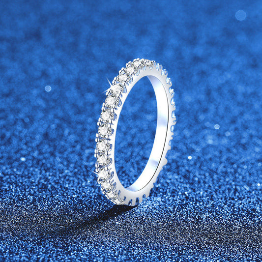 [Loran]DAINTY 0.87CT FULL ETERNITY MOISSANITE RING